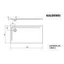 Kaldewei 385500012673 DW SUPERPLAN Mod.1855-1, 900 x 1600,