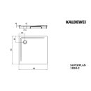 Kaldewei 385848042676 DW SUPERPLAN Mod.1858-2, 1000 x 1000,