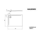 Kaldewei 385900013662 DW SUPERPLAN Mod.1859-1, 1000 x 1200,