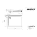 Kaldewei 385948043231 DW SUPERPLAN Mod.1859-2, 1000 x 1200,