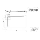 Kaldewei 386047980662 DW SUPERPLAN Mod.1860-5, 1000 x 1400,