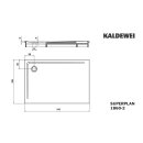 Kaldewei 386048042001 DW SUPERPLAN Mod.1860-2, 1000 x 1400,