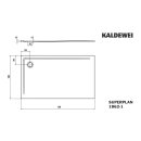 Kaldewei 386200012670 DW SUPERPLAN Mod.1862-1, 1000 x 1600,