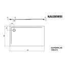 Kaldewei 386247980030 DW SUPERPLAN Mod.1862-5, 1000 x 1600,