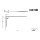 Kaldewei 386300012667 DW SUPERPLAN Mod.1863-1, 1000 x 1700,
