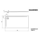 Kaldewei 386400012001 DW SUPERPLAN Mod.1864-1, 1000 x 1800,