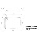 Kaldewei 447347983676 DW SUPERPLAN CLASSIC Mod.389-5, 800 x