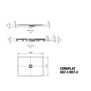 Kaldewei 468448040676 DW CONOFLAT Mod.867-2, 1000x1800,