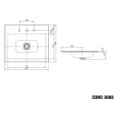 Kaldewei 901606013667 Einbauwaschtisch CONO Mod.3080, 600 x