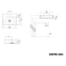 Kaldewei 903406013667 Wandwaschtisch CENTRO Mod.3061, 600 x