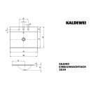 Kaldewei 907907183231 Einbauwaschtisch SILENIO Mod.3039,