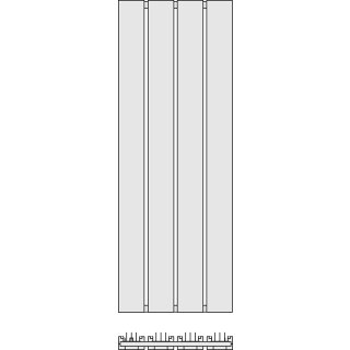 KERMI D1N10160032UXXK Beams, BH1600x320x100 QN1127 W, graphit metallic