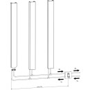 KERMI D1N101800322XXK Beams, BH1800x320x100mm QN1237 W, RAL 9016