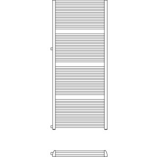 Kermi Duett,-D BH 1188x74x484mm, NA500