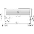 KERMI DUN2M1500755XXK Duett BH 1492x74x784mm QN1643, wei&szlig; soft (RAL 9016 MT)