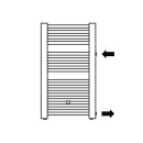 KERMI E001D0800455LXK Basic -D BH804x35x450mm, NA500 QN348,wei&szlig; soft(RAL 9016 MT),links