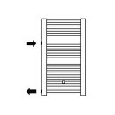 KERMI E001D0800455LXK Basic -D BH804x35x450mm, NA500 QN348,wei&szlig; soft(RAL 9016 MT),links