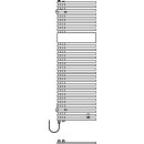 KERMI E1E1A1000452D2K Credo Half round-E 1000x450x46mm P400W,RAL9016/RAL9016,WKS wei&szlig;,re,SKI