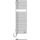 KERMI E1E1A1000452DWK Credo Half round-E 1000x450x46mm P400W,RAL9016/gls,WKS wei&szlig;,re,SKI