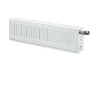 KERMI FTV220600901L1K x2 Profil-V Typ22 BH600x100x900mm QN1499, weiß, 10bar, Vent. li, m.Abd.