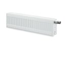 KERMI FTV220600901L1K x2 Profil-V Typ22 BH600x100x900mm QN1499, wei&szlig;, 10bar, Vent. li, m.Abd.