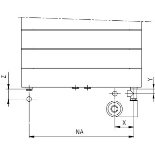 Kermi Tabeo BH1757x101x600mm