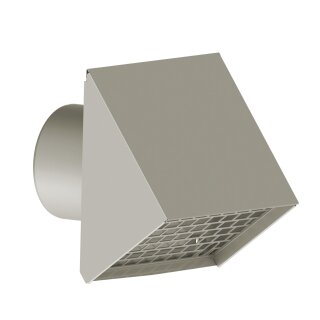 KERMI Y2401125011K x-well Wetterschutzgitter NW 125, Aluminium, weiß RAL 9016