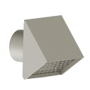 KERMI Y2401125011K x-well Wetterschutzgitter NW 125, Aluminium, wei&szlig; RAL 9016