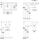 Villeroy &amp; Boch 73154501 Handwaschbecken Subway 2.0...