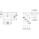 Villeroy &amp; Boch 7315F5R1 Schrank-Handwaschbecken