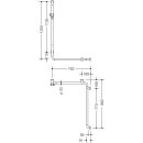 HEWI Duschhandlauf mit Brausehalterstange