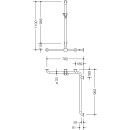 HEWI Duschhandlauf mit verschiebbarer Brausehalterstange