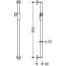 HEWI Brausehalterstange mit Magnetbrausehalter