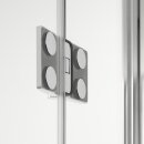 HSK 2800120-41-520 Aperto Dreht&uuml;r Pendelbar an Nebenteil f&uuml;r Seitenwand 1200x2000mm Chromoptik Grau