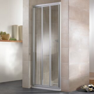 HSK 100500-2-25-50 Favorit Schiebetür 3-teilig Nische Sondermaß 750-1000x1851-2000mm Pergamon Klar Hell