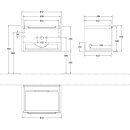 Villeroy &amp; Boch A68810MS WT-Unterschrank
