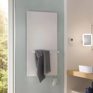 HSK 8396150-04 Retango Designheizkörper600x1500mm Glasfront 660 Watt Weiß