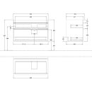 Villeroy &amp; Boch A92801FP WTUS Venticello A92801 953x590x502mm