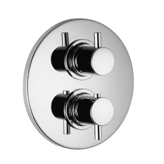 HSK 1100146 Unterputz-Sicherheits-Thermostat Rund 1–3 Abgänge Chrom