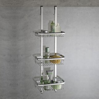 HSK 100048 Duschablage Premium 3-teilig 298x900x133mm Chrom