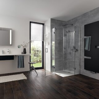 HSK Aperto Drehfalttür Fensterlösung 5-teilig Sondermaß