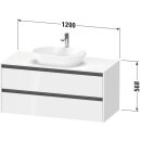 Duravit K24897055550000 Ketho2 KWTU WH 1200x550x568 Ei