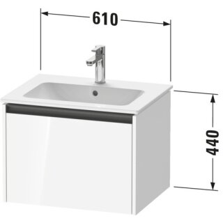 Duravit K25062055550000 Ketho2 WTU WH 610x480x440 Az 1 Ei