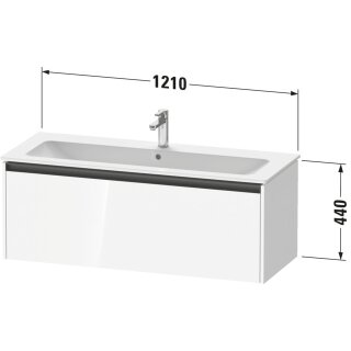 Duravit K25065055550000 Ketho2 WTU WH 1210x480x440 Az 1 Ei