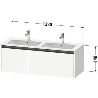 Duravit K25066055550000 Ketho2 WTU WH 1280x480x440 Az 1 Ei