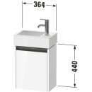 Duravit K25071L55550000 Ketho2 WTU WH 364x238x440 Ei mr Mt Hv