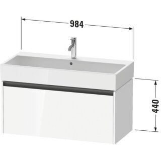 Duravit K25078055550000 Ketho2 WTU WH 984x460x440 Az 1 Ei