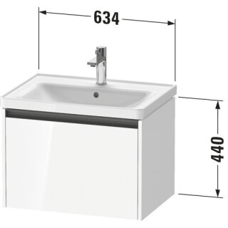 Duravit K25082055550000 Ketho2 WTU WH 634x455x440 Az 1 Ei