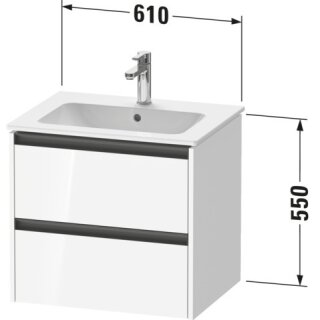 Duravit K25262055550000 Ketho2 WTU WH 610x480x550 Ei