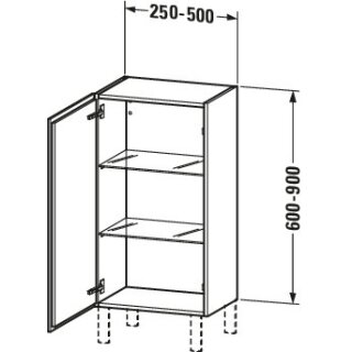 Duravit LC1189L5555 LC HHS 250500x200363x600900 Ei